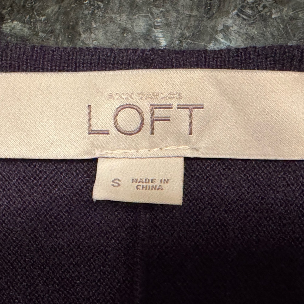 Loft Open Front Cardigan/Charcoal Black/Small/Kni… - image 7